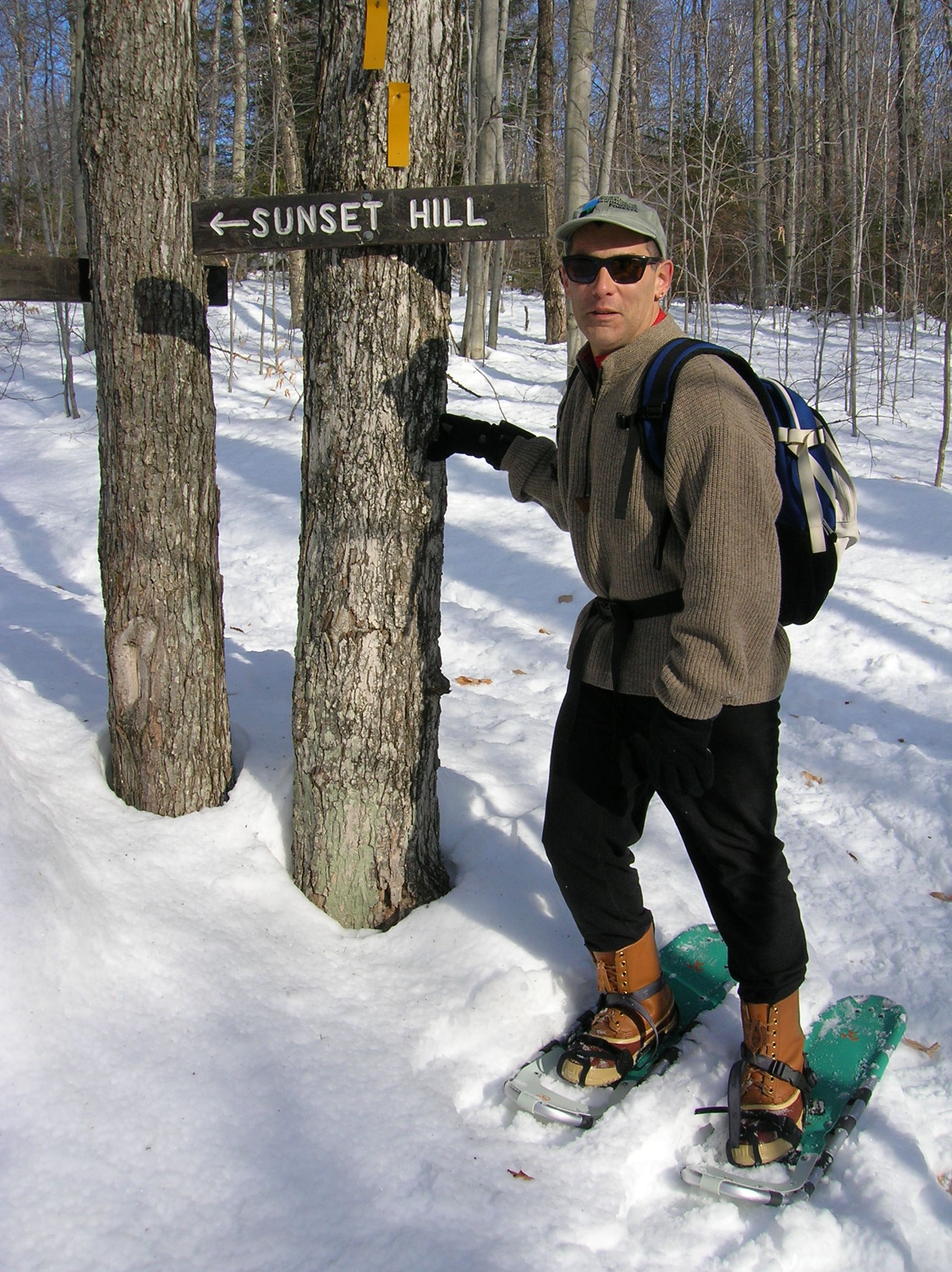 Craig hiking SPNHF's Hay Forest